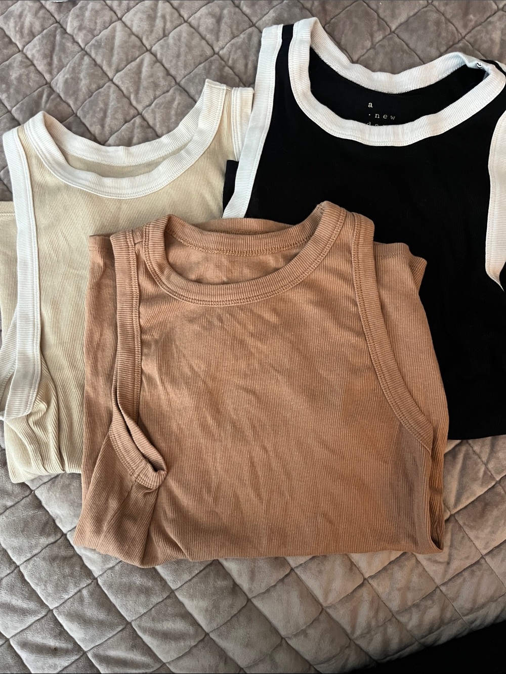 A New Day Tank Bundle - Black, Cream & Tan